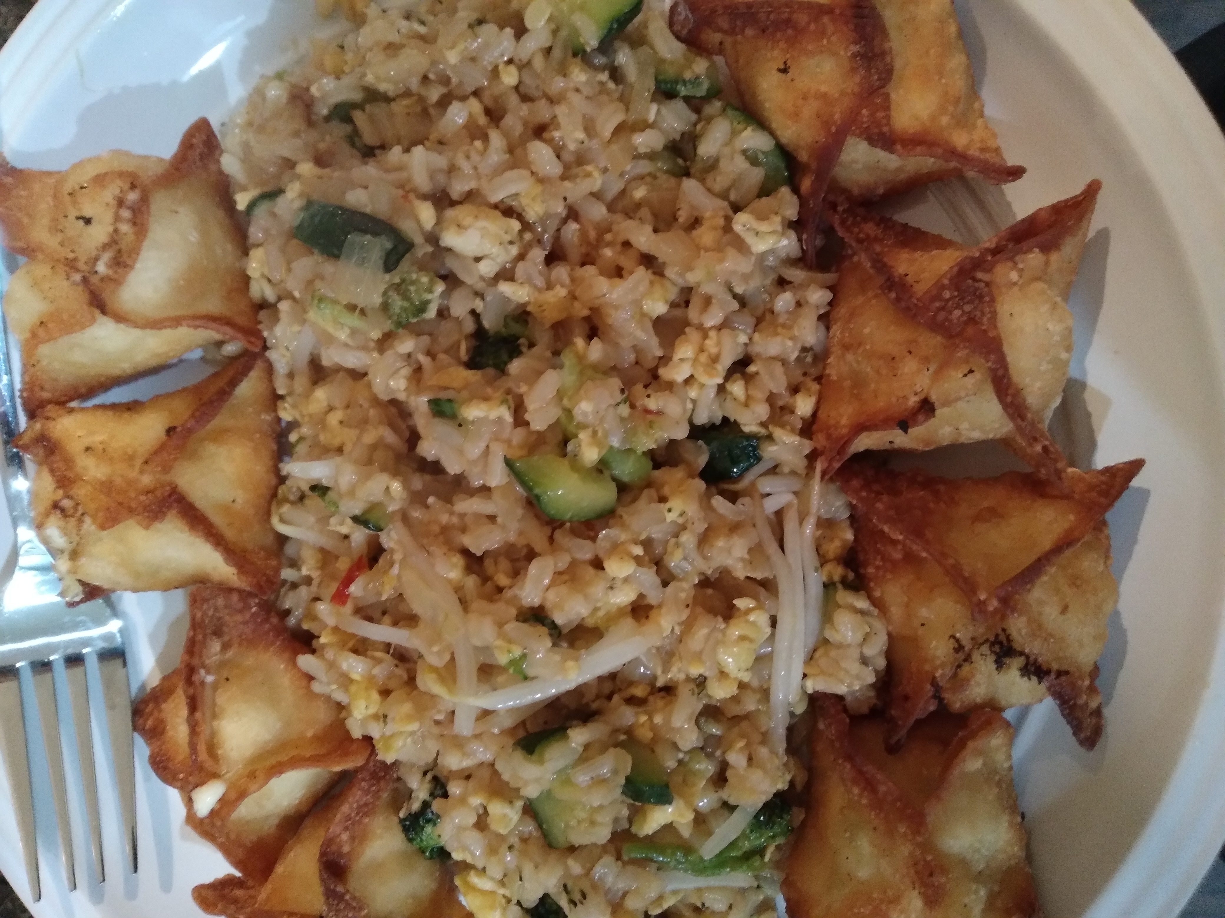 Fried Rice with Wontons